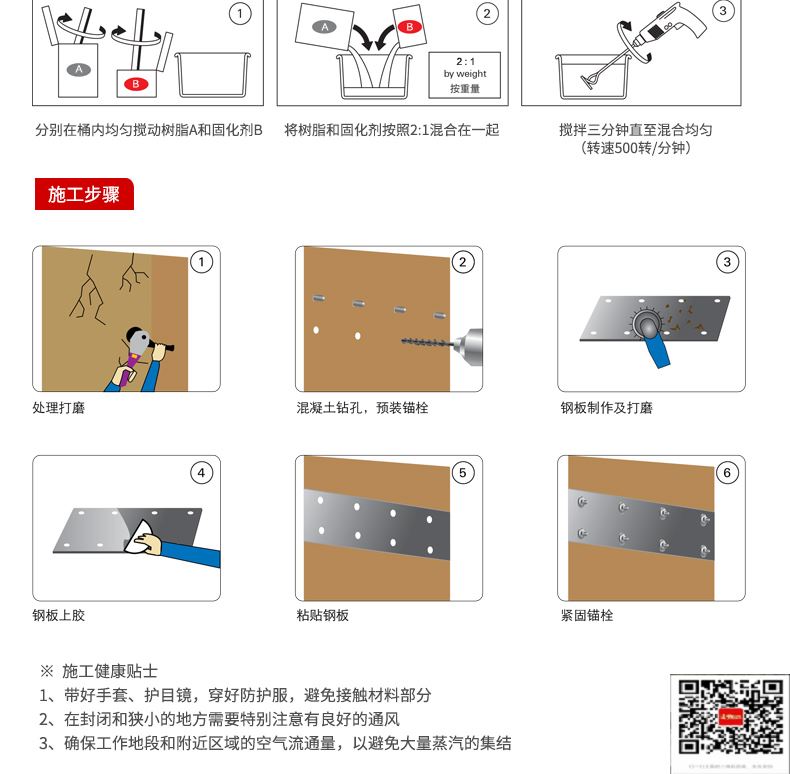 包钢内黄粘钢加固施工过程